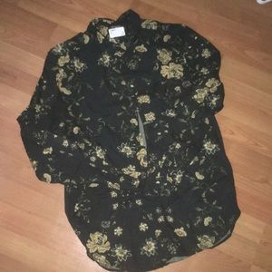 Men’s floral button down
